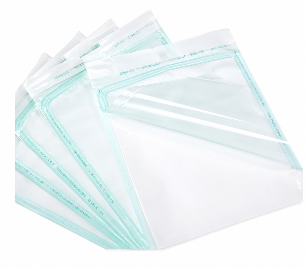 Heat-sealing sterilization pouches (Kominar)