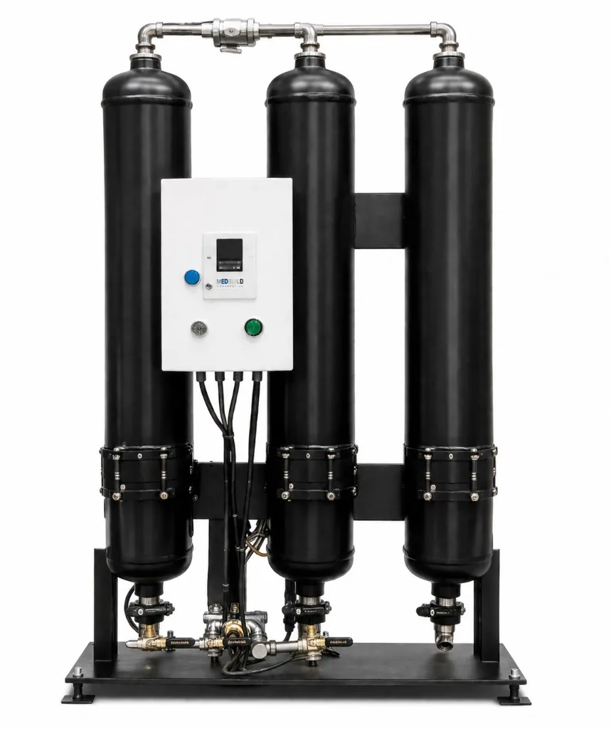 Active carbon tower integrated desiccant dryers (Mentis)