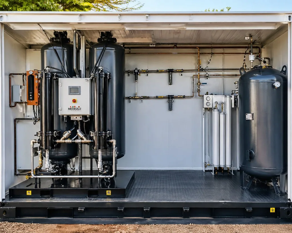 O2 and N2 production system on a single skid (Mentis)